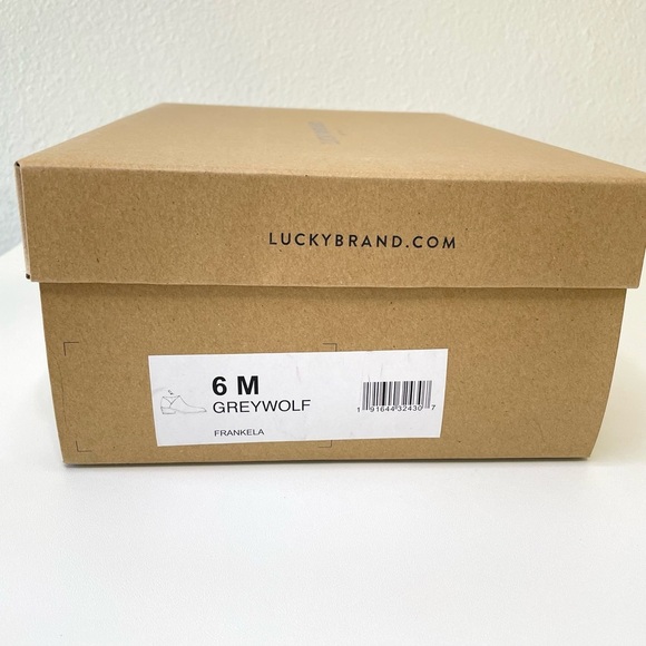 Lucky Brand Frankela Ankle Boot Suede Leather Bootie Greywolf Women’s 6 - Picture 3 of 16